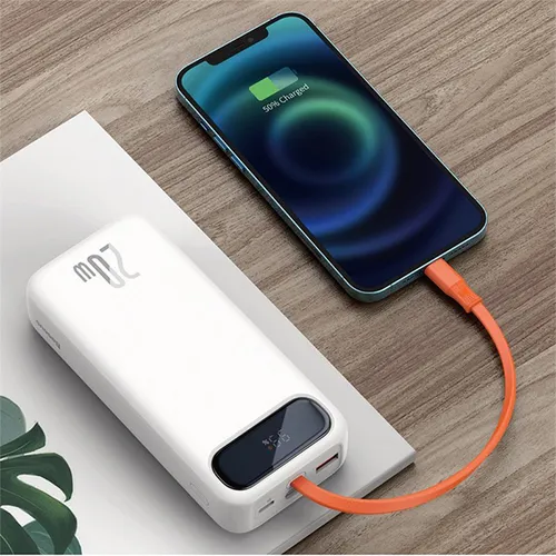 Baseus Block Digital Display 20W Quick Charging 10000mAh Power Bank with Lightning Cable