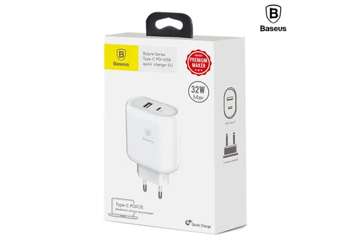 BASEUS Bojure Series Type-C PD + USB Quick Charger 32W EU CCALL-BG02