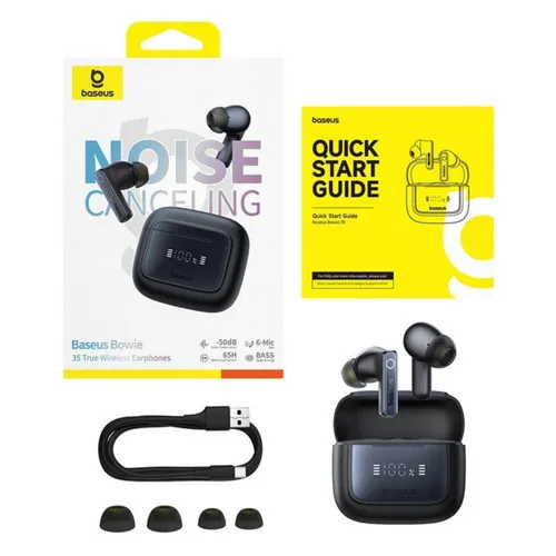 Baseus Bowie E35 TWS Earbuds Cosmic Black – A00073800123-00