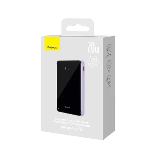 Baseus Bracket Magnetic 20W 10000mAh Wireless Powerbank Purple - PPCX080005