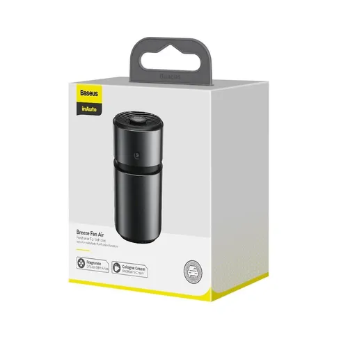 BASEUS Breeze Fan Air Freshener For Vehicles (With Formaldehyde Purification Function) Black SUXUN-WF01