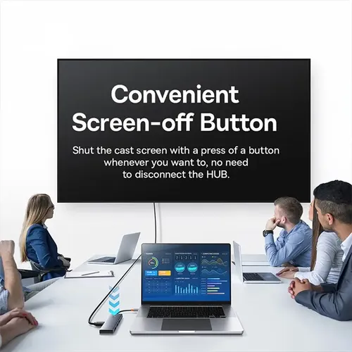 Baseus BS-OH159 UltraJoy Series 7 Port USB3.0*3 + HDMI*1 + PD 100W*1 + SD*1 + TF*1 USB-C Hub Adapter