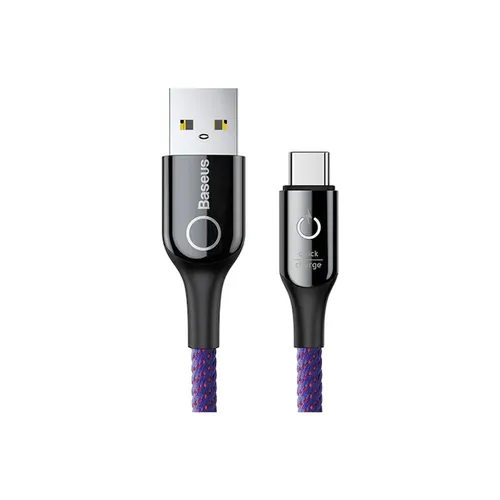 Baseus C- shaped light intelligent power off type C cable
