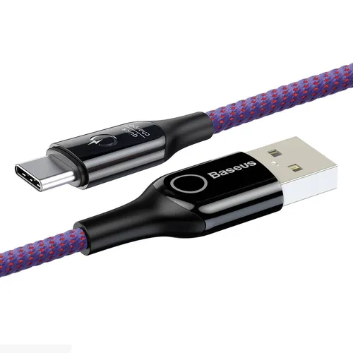 Baseus C- shaped light intelligent power off type C cable