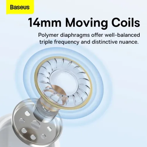 Baseus C17 Type-C 14mm Diaphragm Wired Earphone