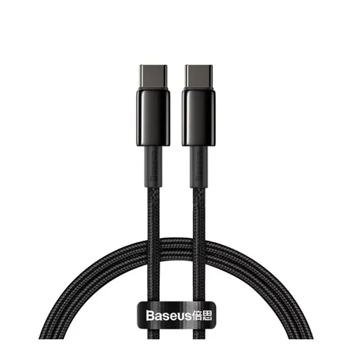 Baseus Cable Tungsten Gold Cable Type-C To Type-C 100W 1m – CATWJ-01