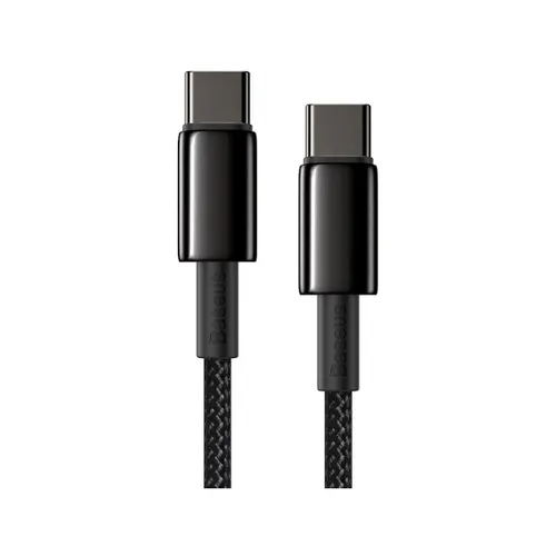 Baseus Cable Tungsten Gold Cable Type-C To Type-C 100W 1m - CATWJ-01