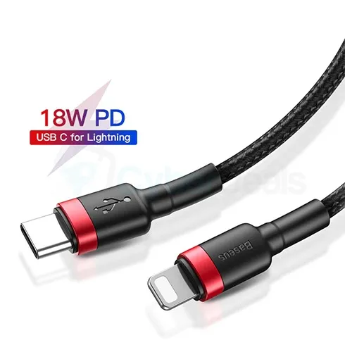 Baseus Cafule 18W PD Quick Charge Type-C to Lightning Cable