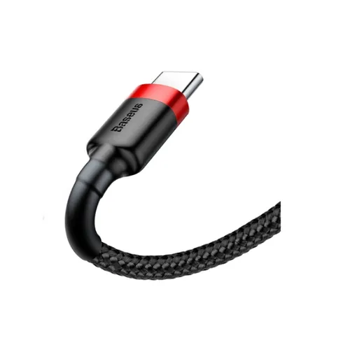 Baseus Cafule Cable Durable Nylon Cable USB / USB-C QC3.0 2A 2M Black-Red (CATKLF-C91)