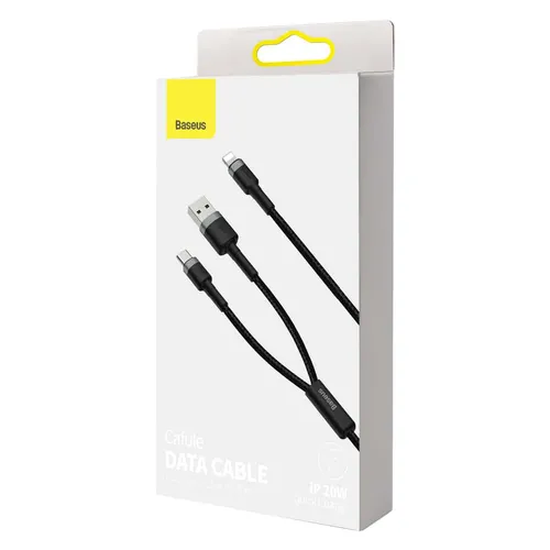 BASEUS Cafule Cable USB + Type-C 2 In 1 PD 1.2M CATKLF-ELG1