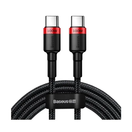 Baseus Cafule nylon cable USB Type C Power Delivery 2.0 100W 20V 5A 2m black (CATKLF-AL91)