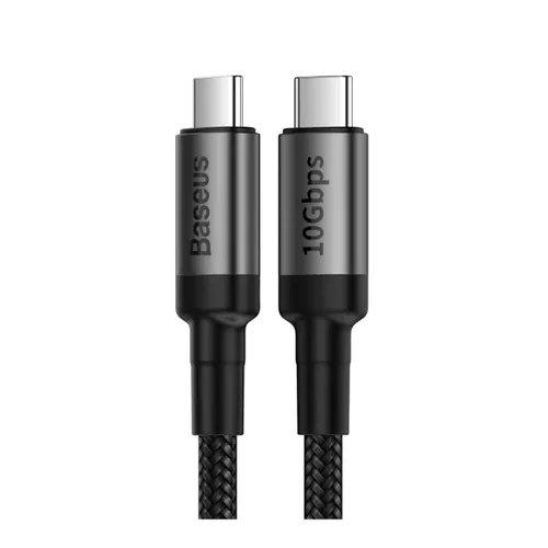 Baseus Cafule series cable Type-C PD3.1 Gen2 100W 20V 5A 1m Gray Black CATKLF-SG1