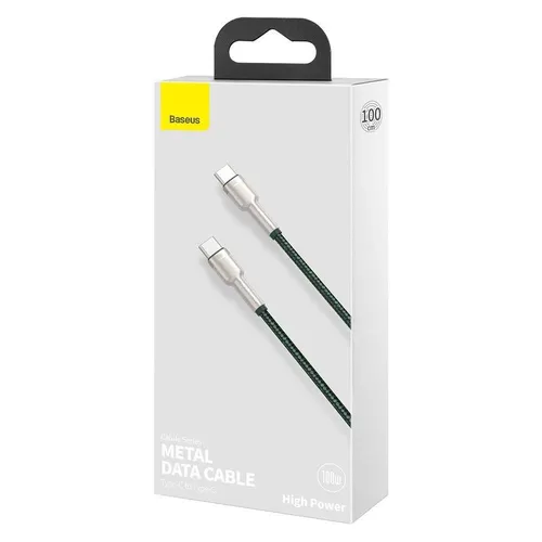 BASEUS Cafule Series Metal Data Cable Type-C To Type-C 1M 100W CATJK-C06
