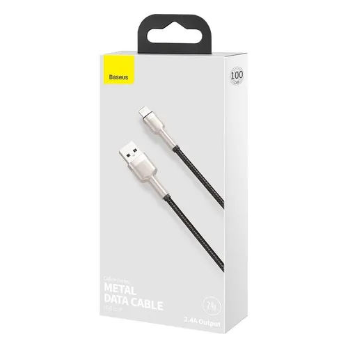 BASEUS Cafule Series Metal Data Cable USB To iPhone 1M 2.4A CALJK-A01