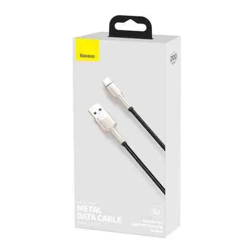 BASEUS Cafule Series Metal Data Cable USB To Type-C 2M Supports 66W Fast Charging CAKFOOO201