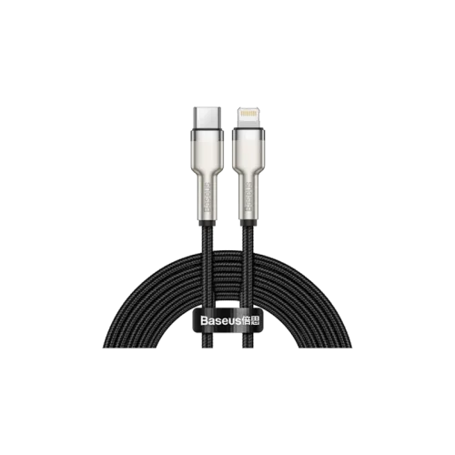 BASEUS CAFULE TYPE-C TO IP PD 20W 2M METAL DATA CABLE(CATLJK-B01)(6m)