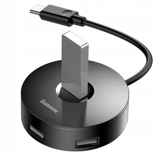 Baseus CAHUB-G01 4 Port Type-C Hub Air Joy-Round box Adapter