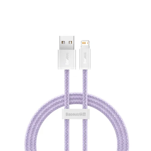 Baseus CALD000405 Dynamic Series 2.4A USB to 8 Pin Fast Charging Data Cable – Purple