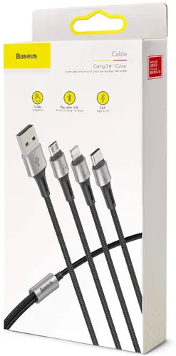 BASEUS Caring 3 In 1 Cable 1.2M CAMLT-GH01