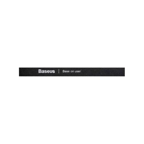 Baseus Colourful Circle Black Velcro Strap Cable Organizer