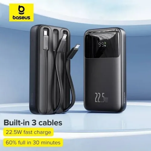 Baseus Comet Series 22.5w Dual Cable 10000mAh Power Bank