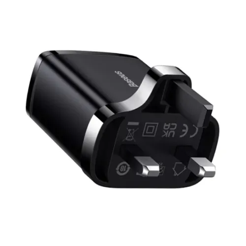 Baseus Compact 2U+C 30W UK 3 Pin Fast Charger