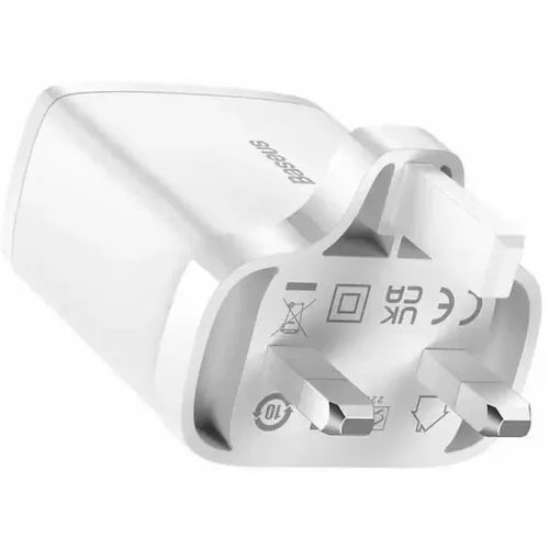 Baseus Compact 2U+C 30W UK 3 Pin Fast Charger