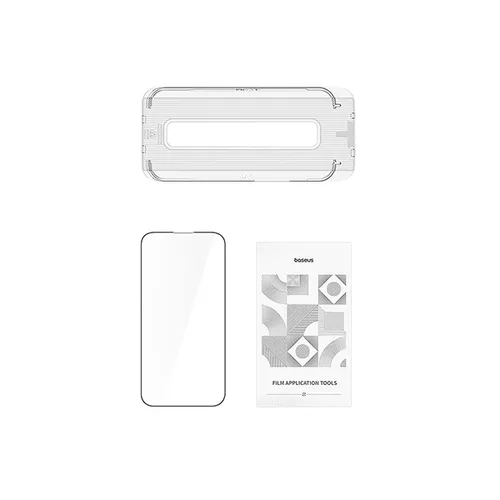 Baseus Corning Series HD Tempered Glass Screen Protector with Built-in Dust Filter for iPhone 15 Pro Max