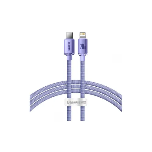 Baseus Crystal Shine cable USB-C to Lightning Cable 1.2M - Purple CAJY000205