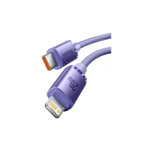 Baseus Crystal Shine cable USB-C to Lightning Cable 1.2M - Purple CAJY000205