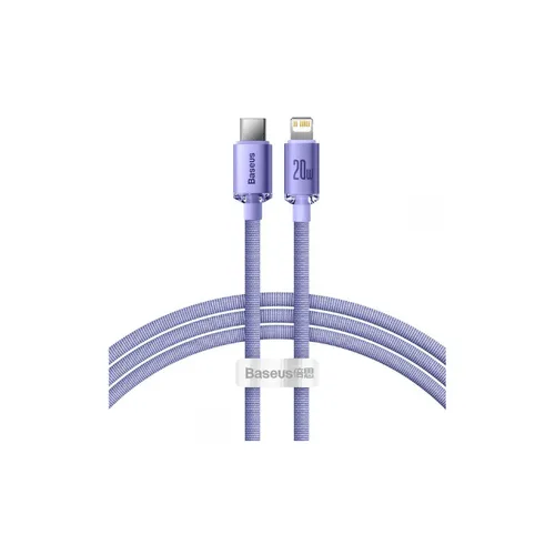 Baseus Crystal Shine cable USB-C to Lightning Cable 1.2M - Purple CAJY000205