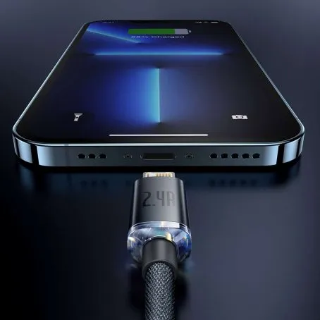 Baseus Crystal Shine Series 2.4A Fast Charging USB to Lightning 1.2M Cable
