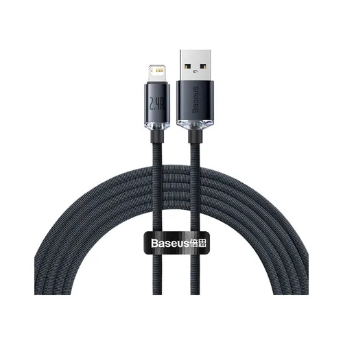 Baseus Crystal Shine Series 2.4A Fast Charging USB to Lightning 2M Cable