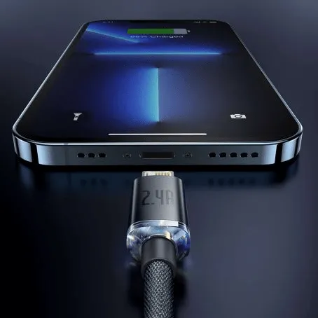 Baseus Crystal Shine Series 2.4A Fast Charging USB to Lightning Cable