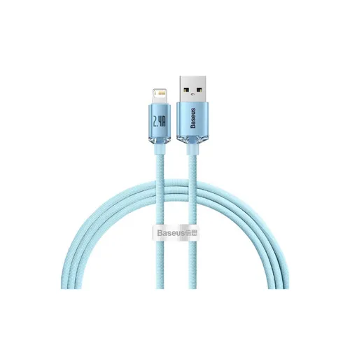 Baseus Crystal Shine Series USB cable Lightning Cable 1M Blue- CAJY001103