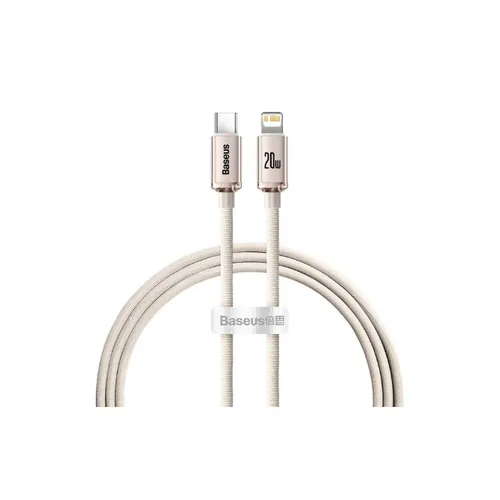 Baseus Crystal Shine Type C – Lightning Fast Charging Data Cable 1.2m Pink – CAJY001304