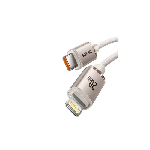 Baseus Crystal Shine Type C - Lightning Fast Charging Data Cable 1.2m Pink - CAJY001304