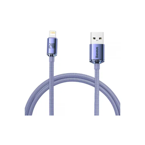 Baseus Crystal Shine USB To Lightning 1M Purple – CAJY000005