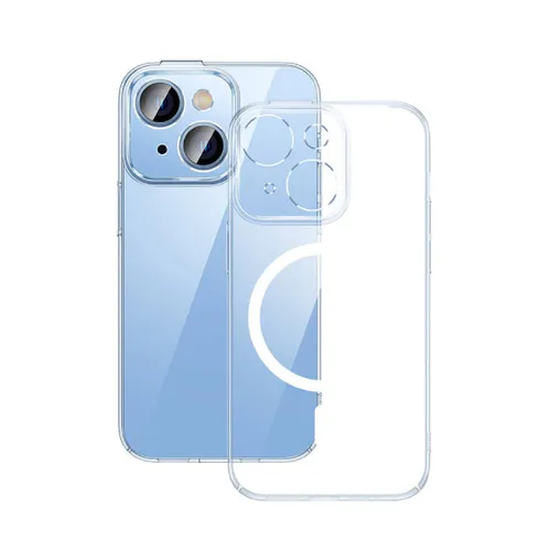 Baseus Crystal Transparent Magnetic Case and Tempered Glass set for iPhone 14 Series