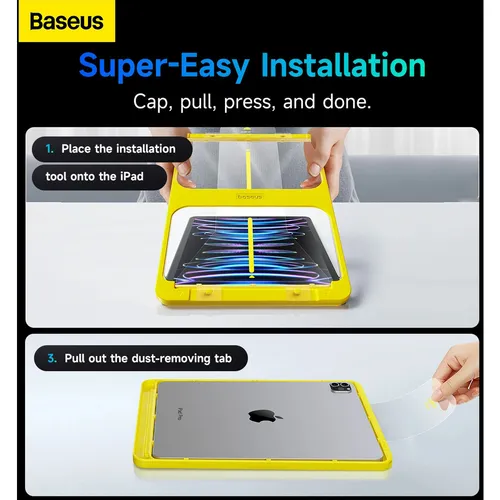 Baseus Crystalline Series HD Tempered Glass Screen Protector for iPad Pro 11-inch (M4, 2024)