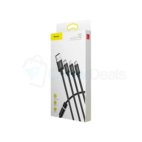 Baseus Data Faction 3-in-1 3.5A M+L+T USB Cable
