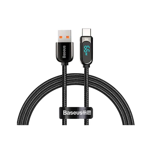 Baseus Digital Display 66W Fast Charging USB to Type-C Cable