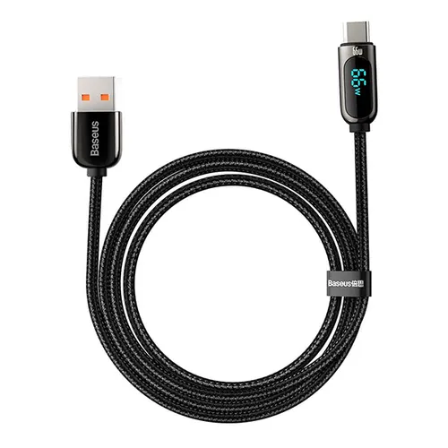 Baseus Digital Display 66W Fast Charging USB to Type-C Cable