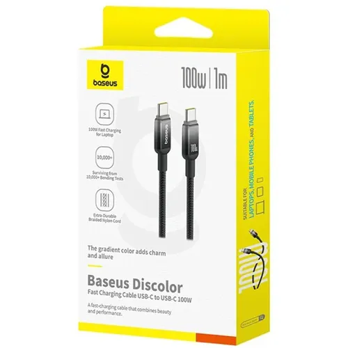 Baseus Discolor 100W Type-C to Type-C 1M Cable