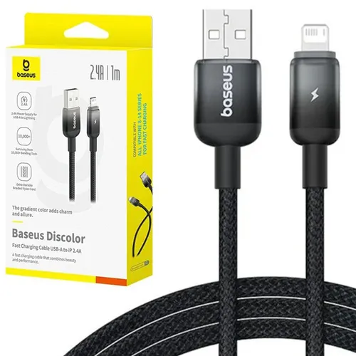 Baseus Discolor 2.4A Fast Charging 1M USB Lightning Cable