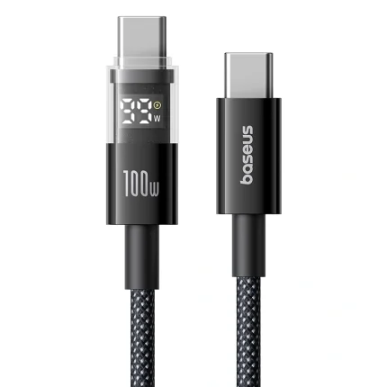 Baseus Display 100W 1m Type-C to Type-C Fast Charging Cable
