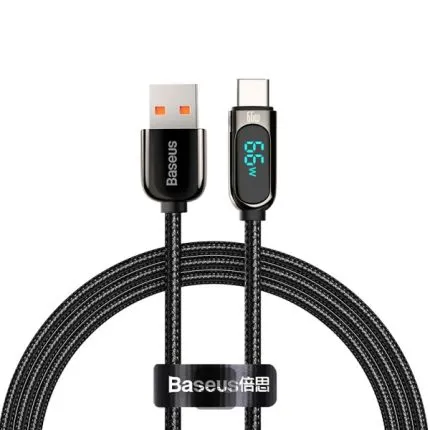 Baseus Display Fast Charging Data Cable USB to Type-C 66W (1m)