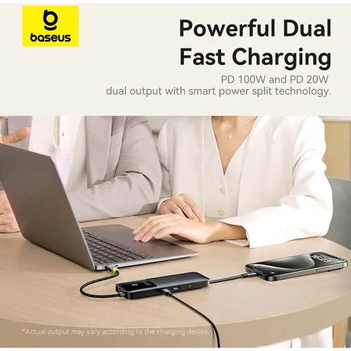 Baseus Dual Fast Charging 6-in-1 Hub Adapter