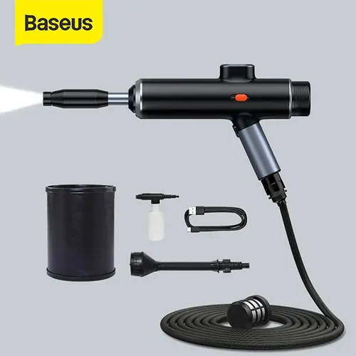 Baseus Dual Power Portable Electric Car Wash Spray Nozzle