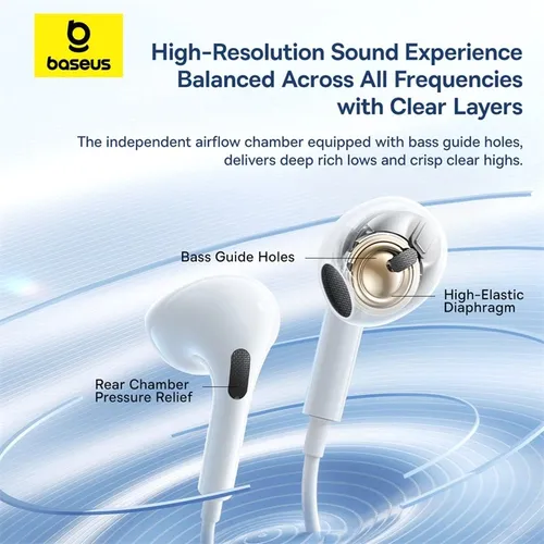Baseus Encok HZ19 Wired Earphones